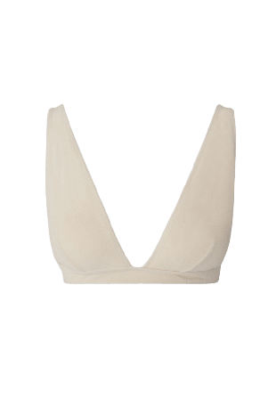 Understatement Plunge Bikini Top Dam Vit XS