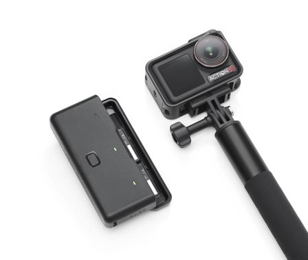 DJI Osmo Action 5 Pro Adventure Combo 4K/120 fps FHD, 1/1,3" sensor, 360° HorizonSteady, 3-akset stabilisering