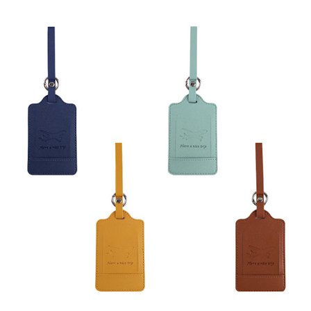 4 stk. Koffertmerker Koffert, merkelapper med navneskilt adresselapp