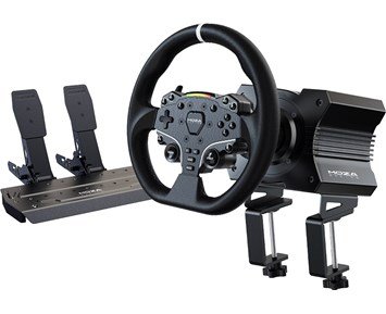 MOZA Racing- R5 Racing Simulator-Racing-pakke med ratt, pedalsett og akselavstand-Gaming-Ratt