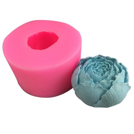 Ny blomma pion blomma silikonform choklad flip socker Baki