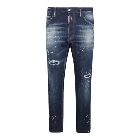 Dsquared2, Skinny Jeans Blauw, Heren, Maat:XL