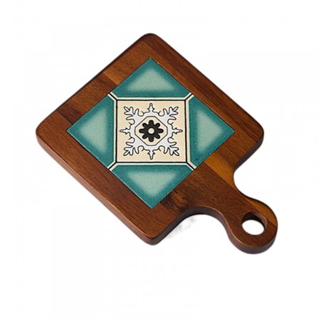 Acacia Trä Kakel Underlägg, Trä Anti-skållning Pad, Massivt Trä