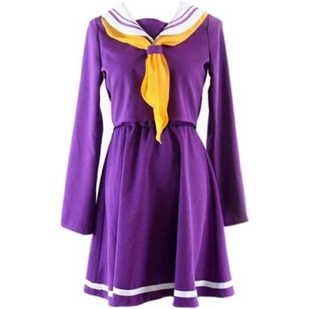 För Cosplay No Game No Shiro För Cosplay Kostym för Kvinnor X-Large