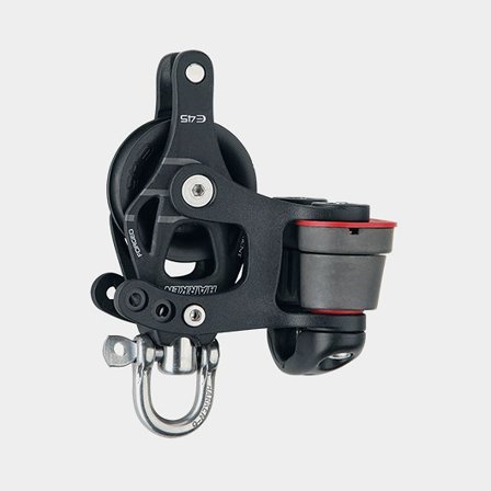 Harken 45mm Aluminum Element Block - Swivel, Becket, Cam Cleat (6236)