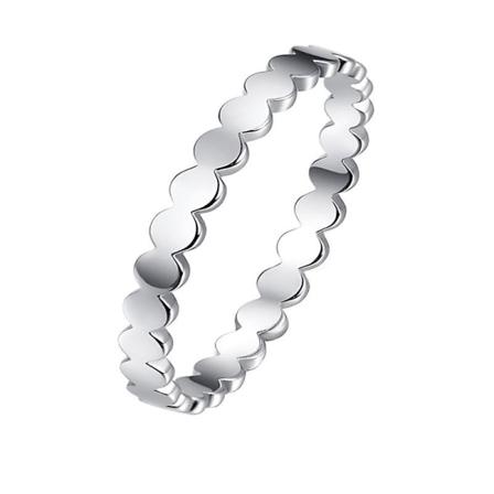 Elegante damer fine smykker klare enkle prikker S925 sterling sølv ringer for kvinner bryllup F silver