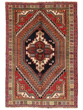 Medallion Qashqai Fine Rug 165X247 Wool