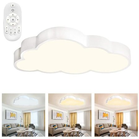 Clouds Ceiling Light - UISEBRT - 48W LED - Dimbar - Fjärrkontroll - Modern Nursery Lamp