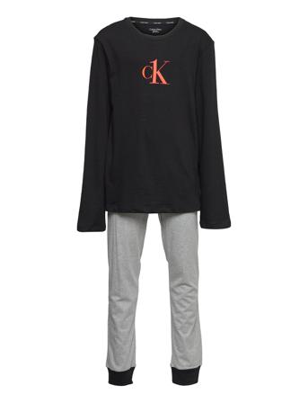 Knit Pj Set Pyjamas Sett Multi/mønstret Calvin Klein