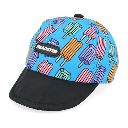 Headster - Blu adjustable Cappellino - Kids 0-6 Months Pop Neon Blue Short Brim Aqua Dream Adjustable @ Hatstore