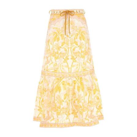 Zimmermann, Maxi Skirts Żółty, Kobieta, Rozmiar: S