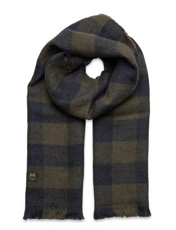 Juniper Polylana Checked Scarf Patterned Knowledge Cotton Apparel