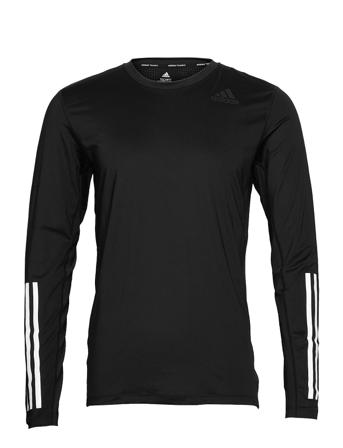 Techfit 3-Stripes Fitted Long Sleeve Top Black Adidas Performance