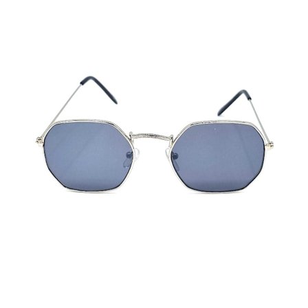 Blade Silverfärgade solglasögon med mörka linser