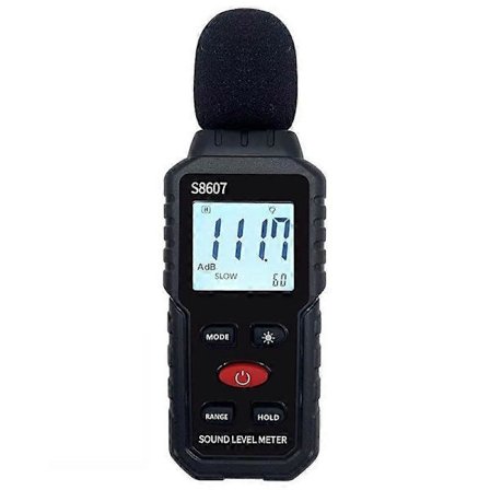Digitalt lydnivåmåler, lydmåler for klasserom, hjem, gate, 30-130DBA DB-måler for måling av støy, støy desibelmåler