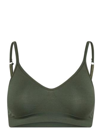 Lucia Bra Top Solid Lingerie Bras & Tops Soft Bras Tank Top Bras Vihreä Missya