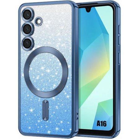 Beskyttelsesskal - BOOLING - til Samsung Galaxy A16 4G/5G - Stødabsorberende - Kamerabeskyttelse - Blå silikone