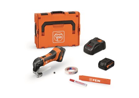 Fein ABLS 18 1.6 E AS Akkulevyleikkuri akkujen ja laturin kanssa, Käsityökalut