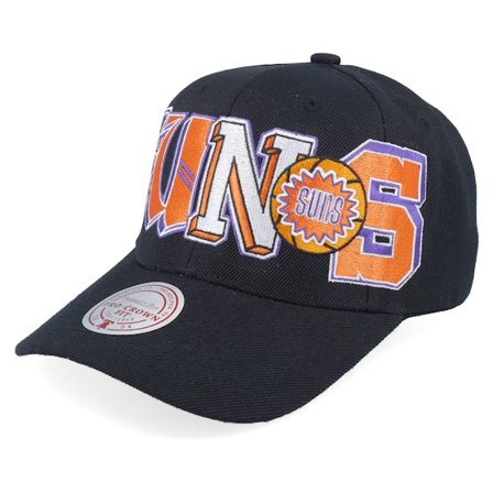Mitchell & Ness - Phoenix Suns Hyper Type Pro Hwc Black Adjustable Adjustable Black Cap - NBA @ Hatstore