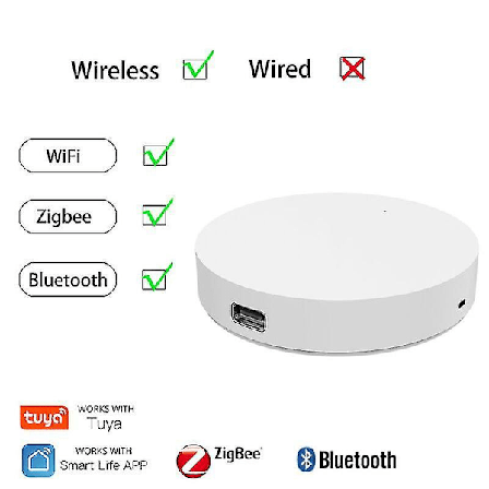 Tuya Zigbee Smart Gateway Hub Multi-modell WiFi Bluetooth Smart Home Smart Life Trådlös Fjärrkontroll