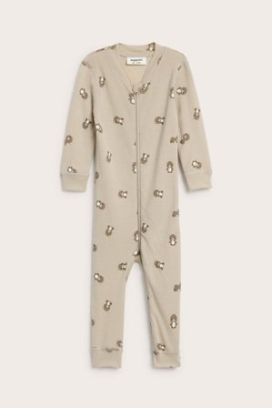 Kappahl | Mönstrad sparkdräkt i merinoull | Beige