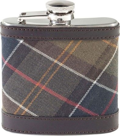 Barbour Hip Flask Classic/Dark Brown