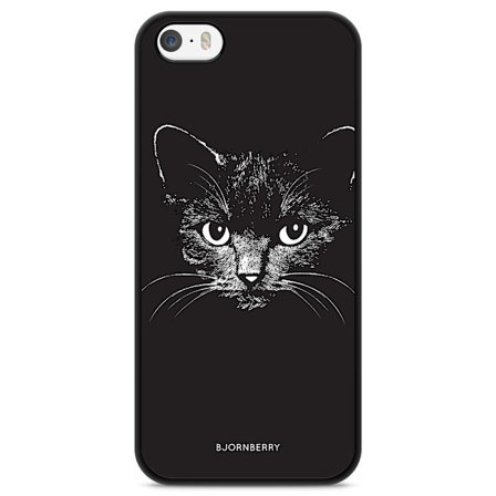 Bjornberry Skal iPhone 5/5s/SE (2016) - Svart/Vit Katt