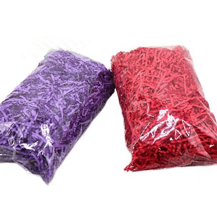 Krøllet papir silke 100g gaveeske fyllmateriale raffia fyll fargerik bølget papir silke (2 stk)