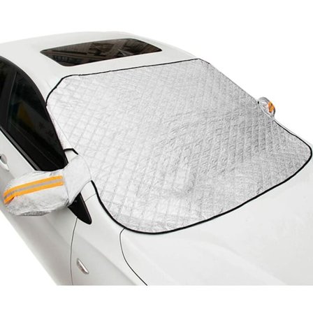 Auton tuulilasin suojapeite 9 magneettisella reunalla - Paksummat kerrokset - Erittäin leveä - Talvisuojaus autoille KLB
