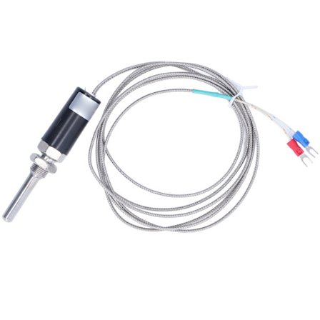 K Type Termoelement Jordet Skærmet Ledning Temperatur Sensor Probe 50mm 0-800°C WRNT-01