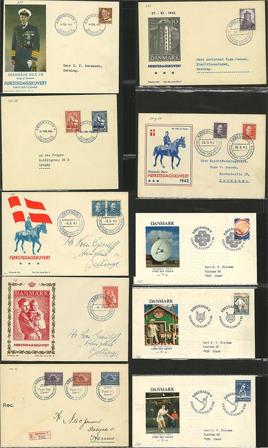 Danmark 1991-1995 - Samling af FDC i 4 ringbind