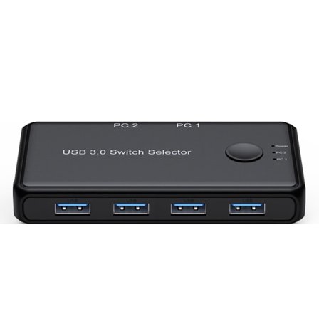 4-ports USB3.0 2.0 KVM til Smart Switcher 2 ind 4 ud USB Switch til 2 PC'er 4 USB Sh