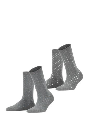 Esprit Socks | Fine Dot 2-Pack Sustainable With Pattern | 39-42