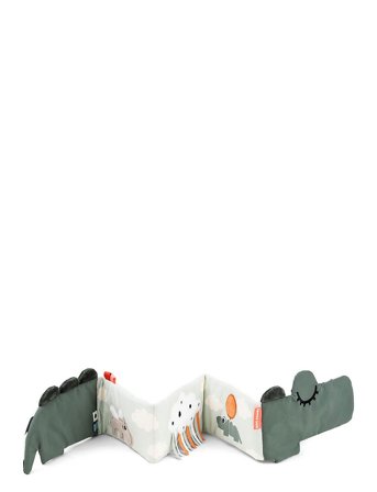 Done by Deer | Fold-Out Soft Book Croco Green | 90X 14X 1.2CM