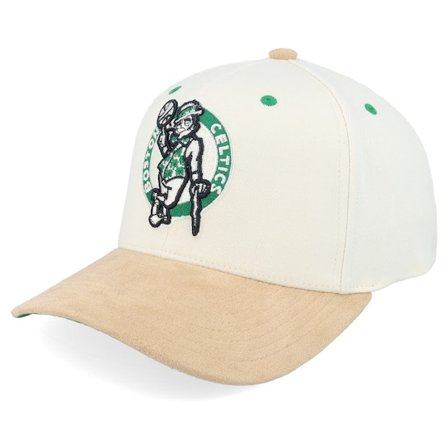 Mitchell & Ness - NBA Beige adjustable Cap - Boston Celtics Cardinal Classic Red Cream Adjustable @ Hatstore