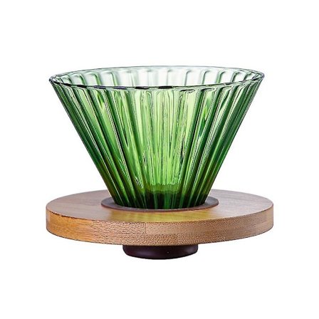 V60 glass kaffedripper kaffeserversett kaffetrakt dripper varmeresistent kaffekanne hell