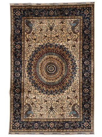 Medallion Kunduz Rug 195X291 Wool