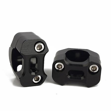 Motorcykelstyrehöjare 1-1/8 tum 28 mm Universal Handtag Montering Klämma Passar de flesta motorcyklar, Dirt Bike, ATV Svart