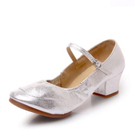 Kvinnor Ankelband Latin Salsa Danssko Mjuk Mary Jane Heels
