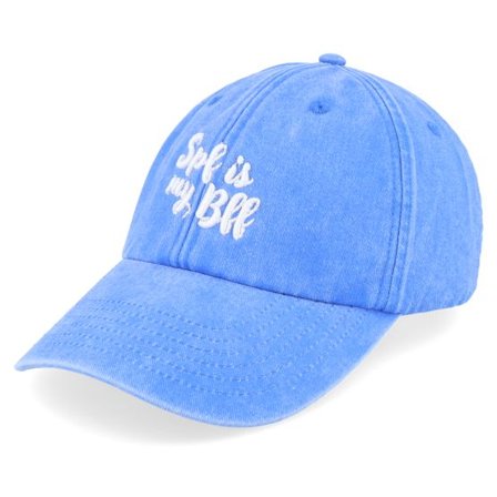 Abducted - Blå unconstructed Keps - Spf Is My Bff Washed Cornflower Dad Cap @ Hatstore