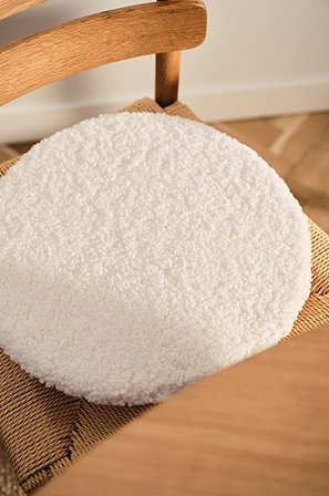 Jotex - Rond Zitkussen ø 40 Cm Wit wit - GLORE - Koop Zitkussens & stoelkussens bij Jotex