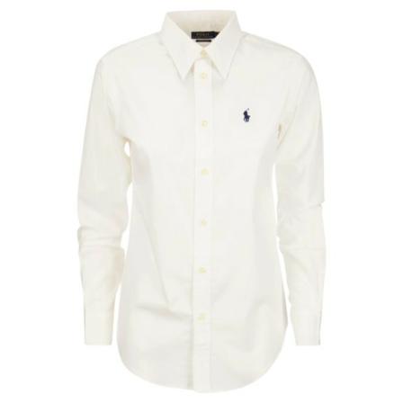 Polo Ralph Lauren Casual Shirts vit, Dam, Dam, Storlek: L