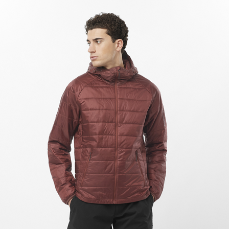 Salomon - Jakker Klær Outline Hd Insul Jkt M - RUM Raisin