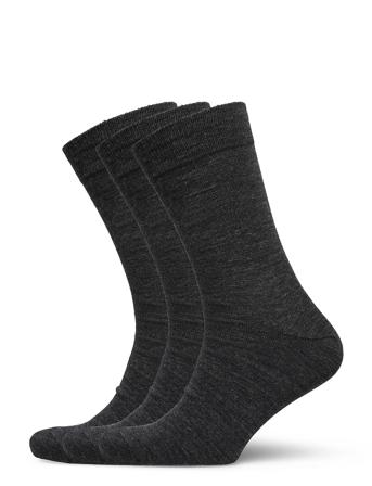 Egtved Twin Socks 3-Pack Underwear Socks Regular Socks Grå Egtved