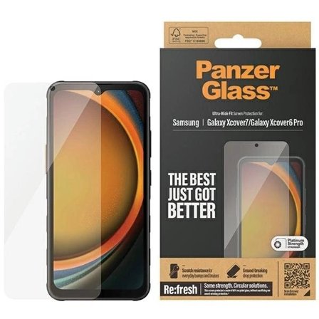 PanzerGlass Ultra-Wide Fit herdet glass for Samsung Galaxy Xcover7 / Xcover6 Pro
