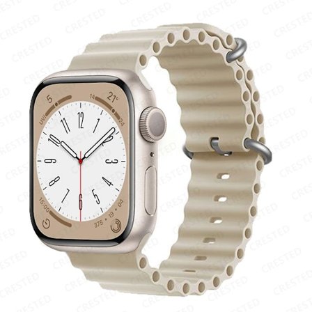 Ocean Rannekoru Apple Watch Ranneke 44mm 40mm 45mm 41mm 49mm 42mm 38mm Älykello silikonihihna Iwatch Ultra Series 7 6 3 Se 8