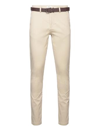 Aop Superflex Chino Pants Cream Lindbergh