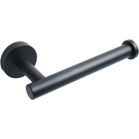 Væghængt toiletpapirholder, SUS304 rustfrit stål toiletpapirholder, toiletpapirholder til badeværelse og køkken, mat sort
