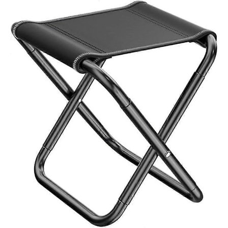 Bærbar Sammenleggbar Krakk, Slitesterk Sammenleggbar Stol med Strekktau