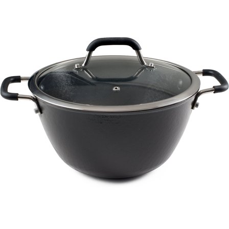 Ronneby bruk Stegegryde med glaslåg 5 liter - Sort | KitchenOne